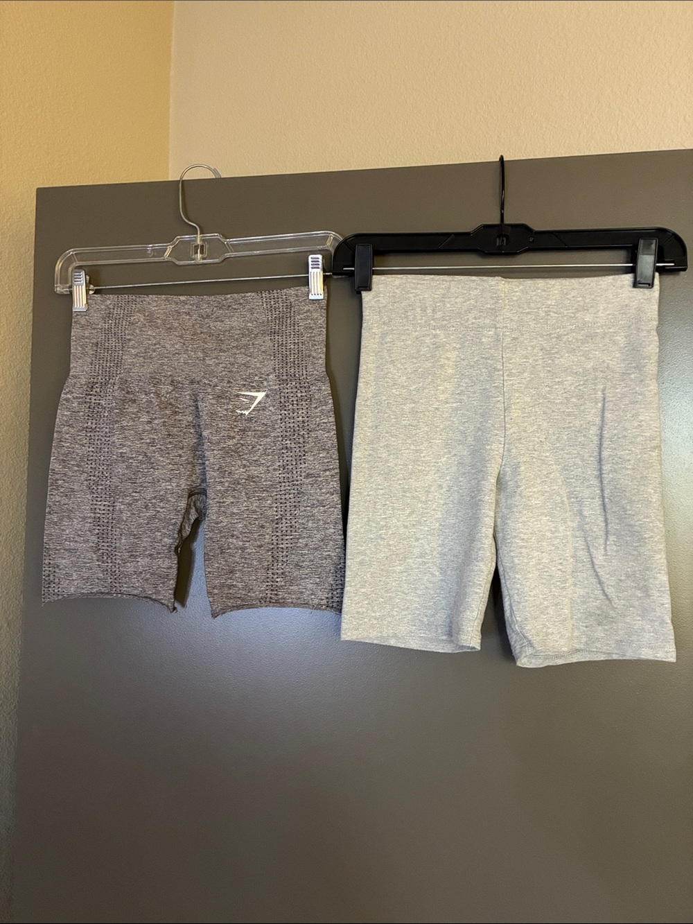 Gray bike shorts